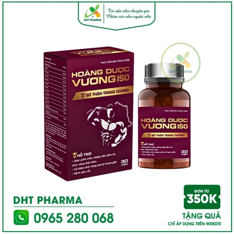 Hoàng Dược Vương ISO – Hỗ Trợ Tăng Cường Sinh Lý Nam Hộp 30 viên