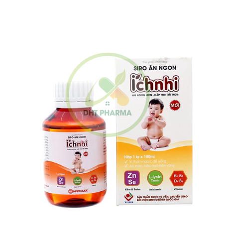 Siro Ăn Ngon Ích Nhi Plus giúp trẻ ăn ngon, hỗ trợ nâng cao sức đề kháng (Chai 100ml)