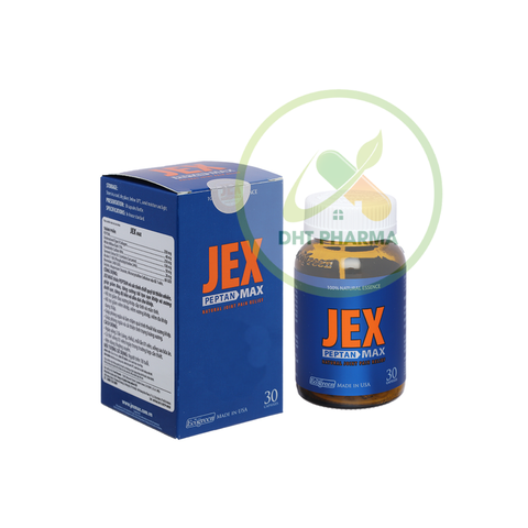 Jex Max Peptan hỗ trợ giảm đau, tái tạo sụn khớp (Lọ 30viên)