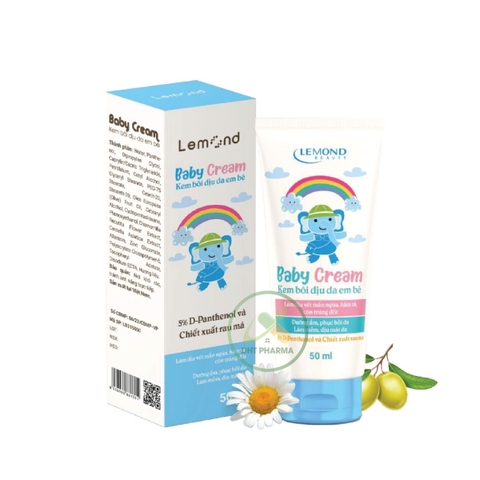 Kem bôi dịu da em bé Lemond Baby Cream