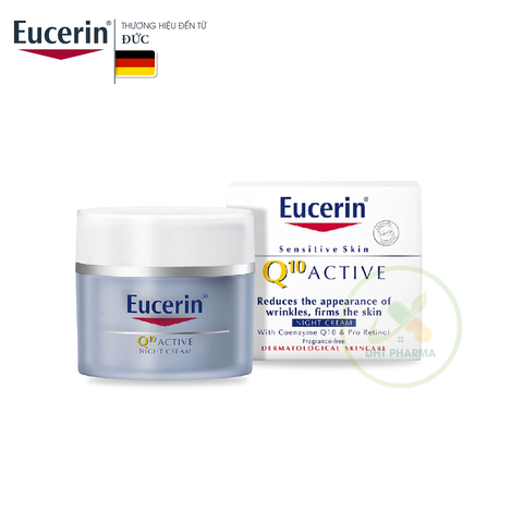 Kem dưỡng da ban đêm giảm nếp nhăn Eucerin Q10 Active Night Care (Lọ 50ml)