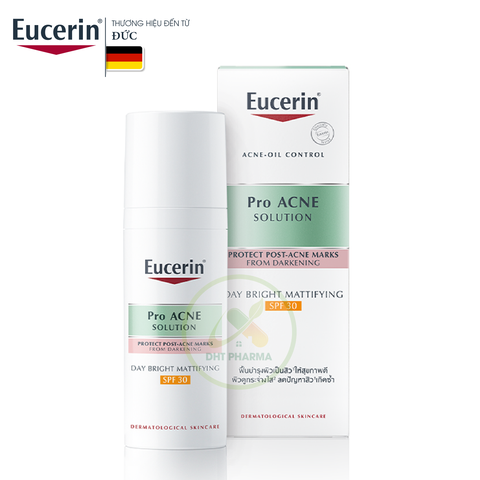 Kem dưỡng giảm mụn & chống nắng Eucerin Day Bright Mattifying SPF30 (Chai 50ml)