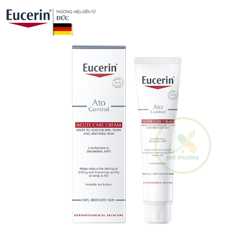Kem dưỡng giảm viêm da cơ địa Eucerin Ato Control Acute Care Cream (Tube 40ml)