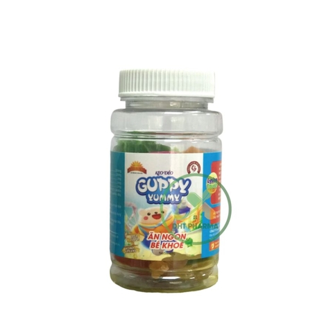 Kẹo dẻo GUPPY YUMMY hỗ trợ ăn ngon bé khỏe (Lọ 48g)