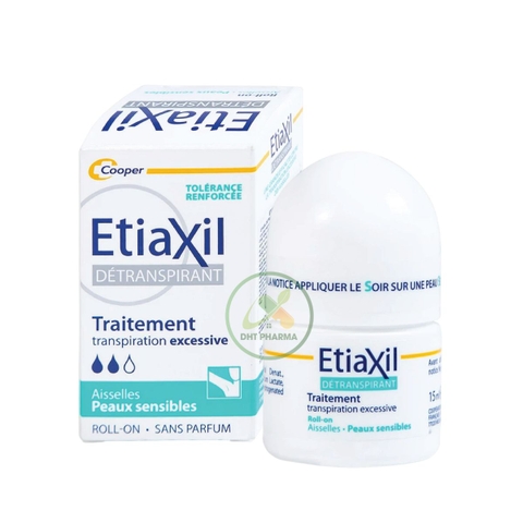 Lăn khử mùi ETIAXIL Detranspirant Aisselles Peaux Sensible đặc trị dành cho da nhạy cảm (xanh)