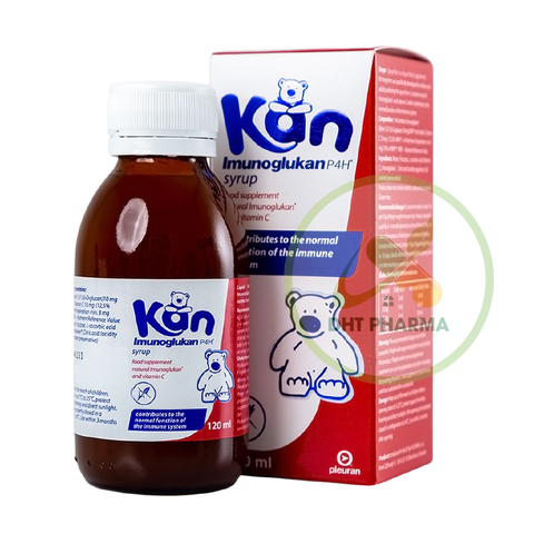 Siro Kan Imunoglukan P4H tăng cường sức đề kháng ở trẻ em (Lọ 120ml)