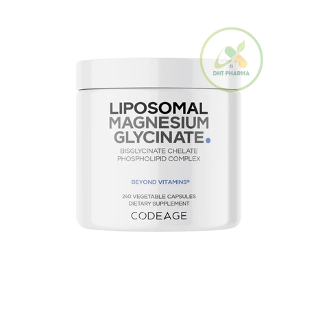 Liposomal Magnesium Glycinate Codeage tăng đề kháng, hỗ trợ giấc ngủ, cải thiện tình trạng suy nhược thần kinh (Hộp 240 viên)