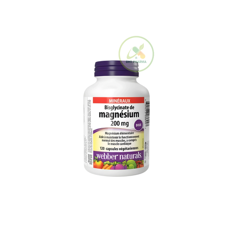 Viên Uống Magnesium Bisglycinate  Webber Naturals Bổ Sung Magie, Cải Thiện Giúp Xương Và Răng Chắc Khỏe