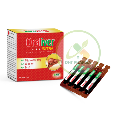 Oraliver Extra thanh nhiệt giải độc, tăng cường chức năng gan (Hộp 20 ống)