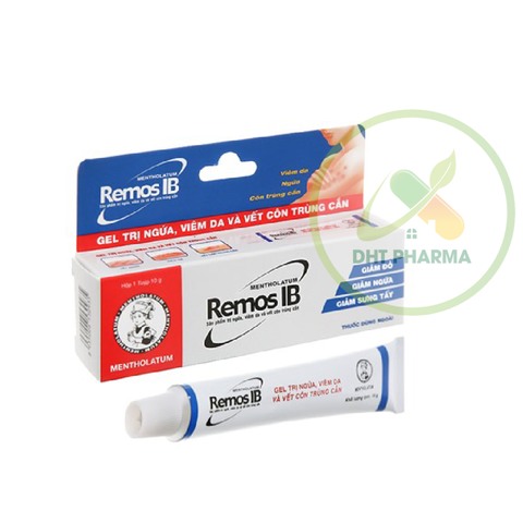 Remos IB Gel trị ngứa, viêm da và vết côn trùng cắn (Tube 10g)