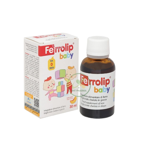 Sắt Ferrolip Baby bổ sung sắt cho bé (Lọ 30ml)