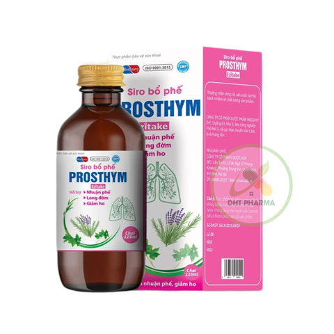 Siro bổ phế Prosthym Ezitake hỗ trợ nhuận phế, giảm ho, long đờm (Chai 125ml)