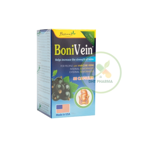 BoniVein Botania hỗ trợ tăng sức bền của tĩnh mạch và bệnh trĩ