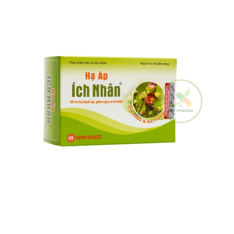 Hạ Áp Ích Nhân hỗ trợ hạ huyết áp, giảm nguy cơ tai biến (Hộp 4 vỉ x 10viên)