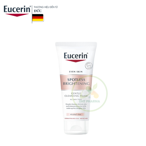 Sữa rửa mặt tạo bọt dưỡng sáng Eucerin Spotless Brightening Cleansing Foam (Tube 50g)