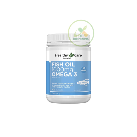 TPBVSK Healthy Care Fish Oil 100mg Omega-3 Hỗ Trợ Sức Khỏe Tim Mạch, Não Bộ (Lọ 400 viên)