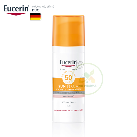 Kem chống nắng Eucerin Sun Serum Double Whitening SPF50+ dưỡng sáng (Chai 50ml)