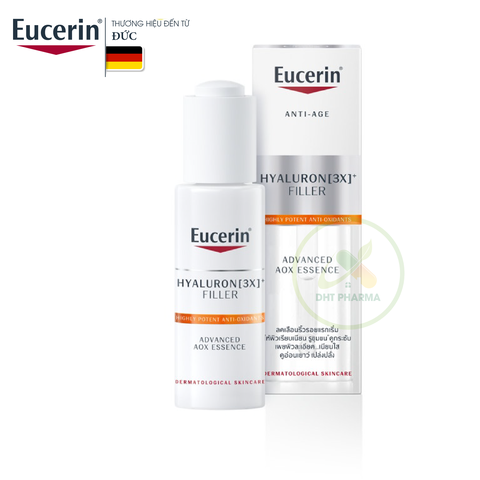 Tinh chất ngăn ngừa lão hóa & thu nhỏ lỗ chân lông Eucerin Hyaluron [3X]+ Filler Advanced AOX (Chai 30ml)