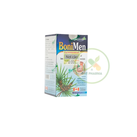 Boni Men dành cho nam giới bị u xơ phì đại tuyến tiền liệt, viêm đường tiết niệu (Hộp 30 viên)