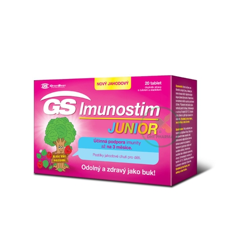 Viên ngậm GS Imunostim Junior hỗ trợ tăng cường đề kháng cho trẻ (Hộp 20 viên ngậm)