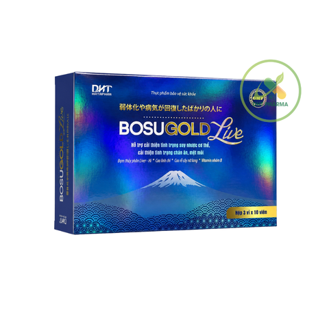 Đạm dinh dưỡng Bosugold Live Tăng cường sức khỏe (Hộp 3vỉ x 10 viên)