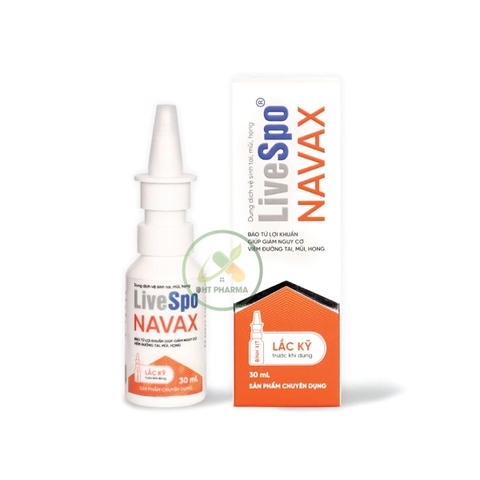 Xịt bào tử lợi khuẩn LiveSpo NAVAX vệ sinh tai mũi họng (Chai xịt 30ml)