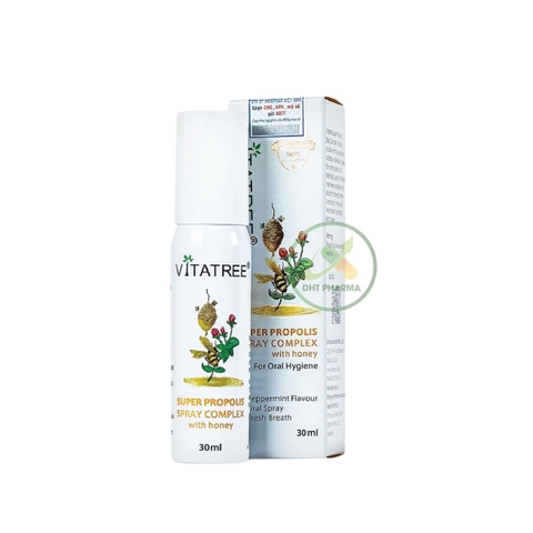 Xịt họng keo ong Vitatree Super Propolis Spray Complex With Honey