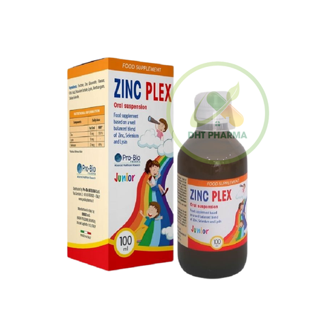 Zinc Plex bổ sung kẽm lysin giúp tăng sức đề kháng, kích thích tiêu hóa (Lọ 100ml)