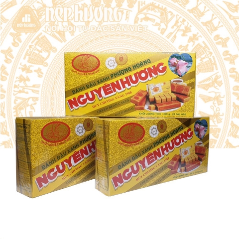 Bánh đậu xanh Nguyên Hương Hộp 320g Đặc sản Hải Dương