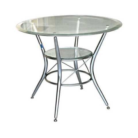 Bàn ăn mặt kính tròn Hòa Phát B32