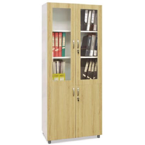 Tủ sắt văn phòng cánh gỗ TSG04K-2 nội thất 190