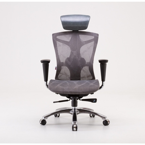 Ghế Công Thái Học Sihoo V1 - Lưng Đen Lưới Xám