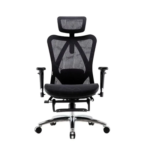 Ghế công thái học Sihoo M57 Lưng Đen Lưới Xám - Gác Chân