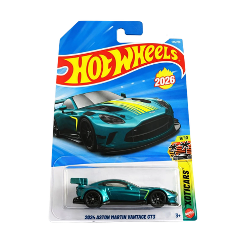 Xe mô hình Hot Wheels 2024 ASTON MARTIN VANTAGE GT3