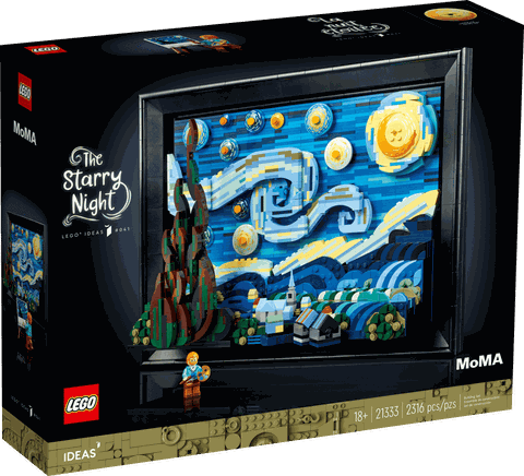 Bộ Mô Hình LEGO Ideas Tranh Đêm Đầy Sao Vincent van Gogh #21333