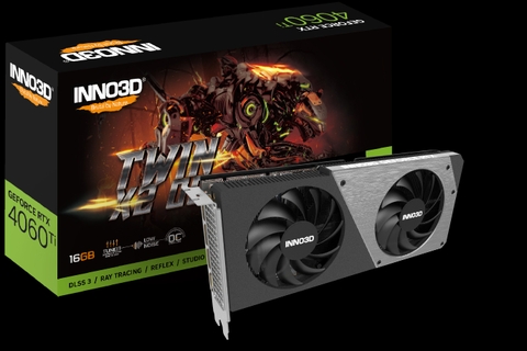 Card Màn Hình INNO3D GEFORCE RTX 4060 Ti 16GB TWIN X2 OC BLACK