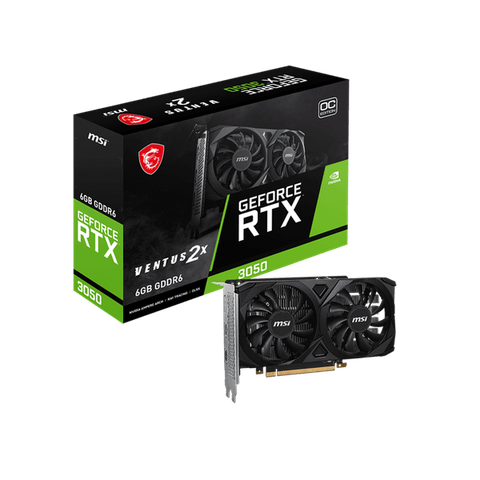 CARD MÀN HÌNH MSI RTX 3050 VENTUS 2X 6G OC