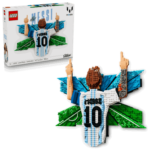 Bộ Mô Hình LEGO Lionel Messi Celebration - Tranh 3D Huyền thoại bóng đá #43018