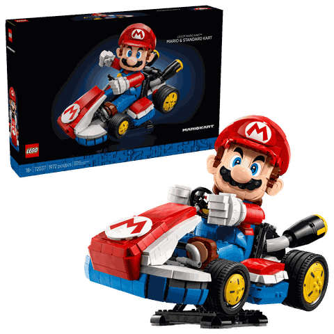 Bộ Mô hình Mario Kart™ - Mario Và Xe Tiêu Chuẩn LEGO Super Mario #72037