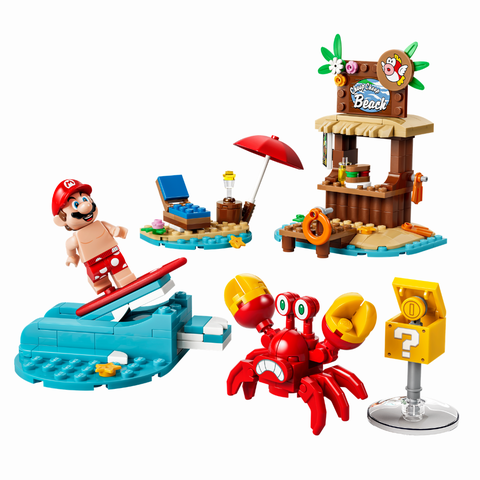 Mô Hình Lắp Ráp LEGO Super Mario Kỳ Nghỉ Bãi Biển Của Mario #72055