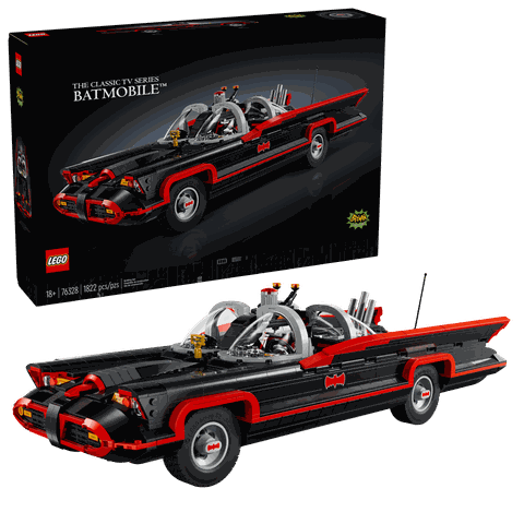 Bộ Mô Hình LEGO Batman Xe Batmobile Cổ Điển Thập Niên 1960 #76328