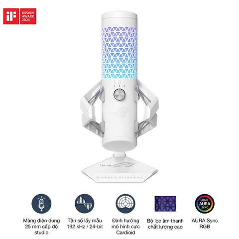 Mic thu âm Asus ROG Carnyx – White