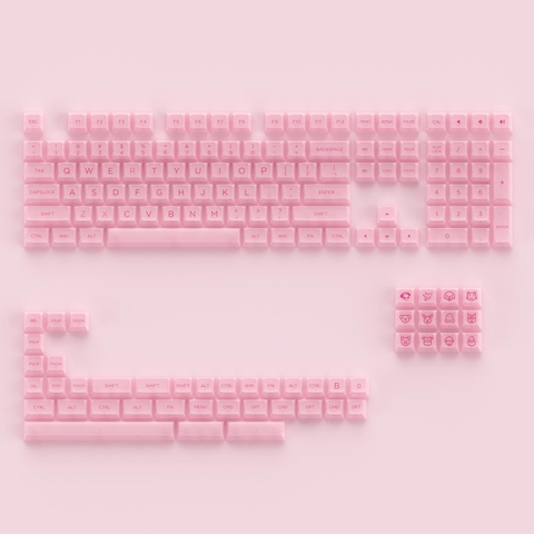 AKKO Keycap set – Pink (PC / ASA-Clear profile / 155 nút)