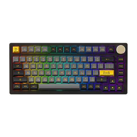 Bàn phím cơ không dây AKKO PC75B Plus v2 Black&Gold