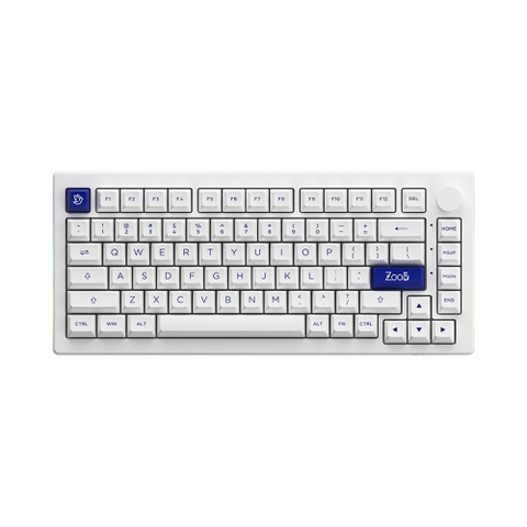 Bàn phím cơ không dây AKKO 5075B Plus Blue on White