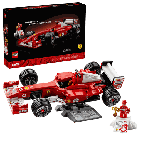 Bộ Mô Hình Xe Đua Ferrari F2004 Và Tay Đua Michael Schumacher LEGO #11375