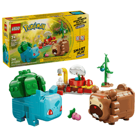 Bộ Mô Hình Bữa Tiệc Quả Mọng Cùng Bulbasaur & Bidoof LEGO Pokémon SMART Play #72155