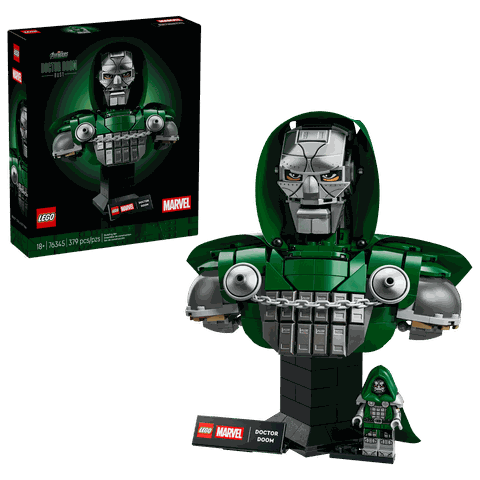 Mô Hình Lắp Ráp LEGO Marvel Mô Hình Bán Thân Doctor Doom #76345