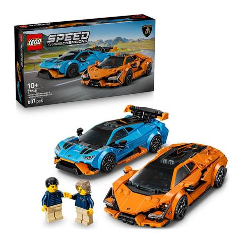 Bộ Mô Hình LEGO SPEED CHAMPIONS Lamborghini Revuelto & Huracán #77238