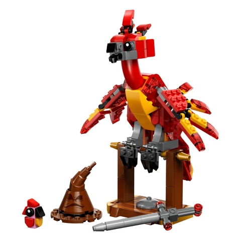 Bộ Mô Hình Lắp Ráp LEGO Harry Potter Phượng Hoàng Fawkes #76448